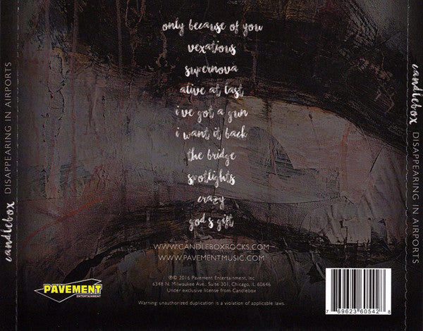Candlebox : Disappearing In Airports (CD, Album)
