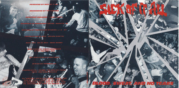 Sick Of It All : Blood, Sweat And No Tears (CD, Album)