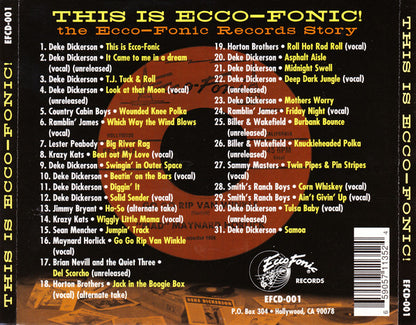 Various : This Is Ecco-Fonic! The Ecco-Fonic Records Story (CD, Comp)