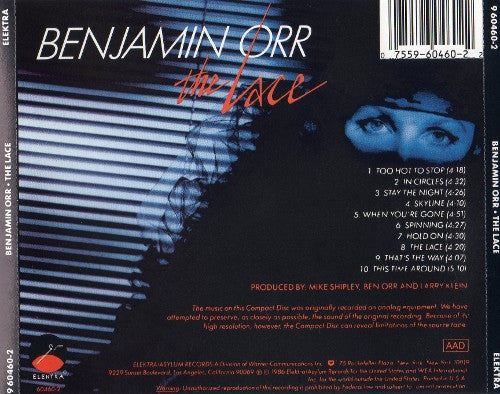 Benjamin Orr : The Lace (CD, Album, JVC)
