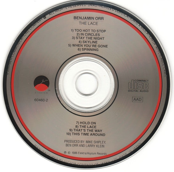 Benjamin Orr : The Lace (CD, Album, JVC)