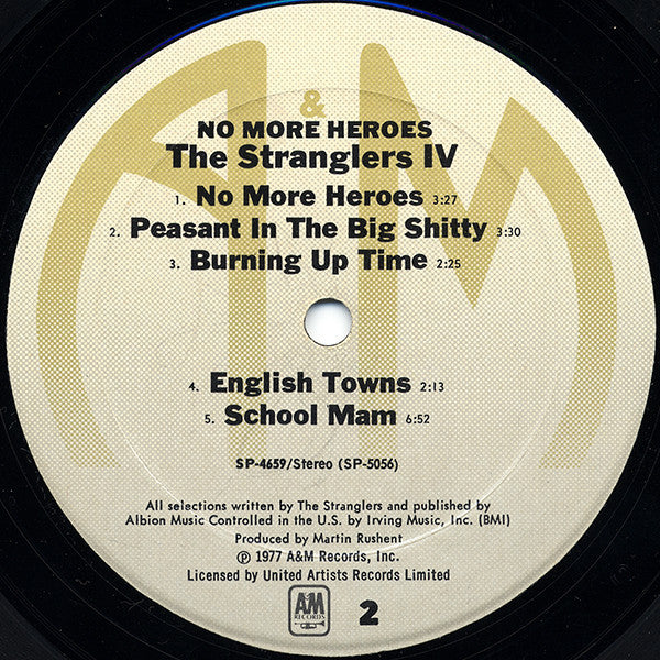 The Stranglers : No More Heroes (LP, Album, Pit)