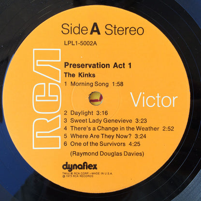 The Kinks : Preservation Act 1 (LP, Album, Hol)