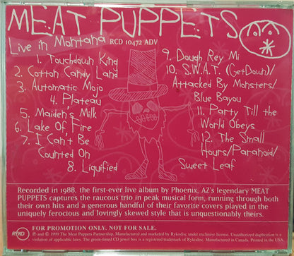Meat Puppets : Live In Montana (CD, Advance, Album, Promo)