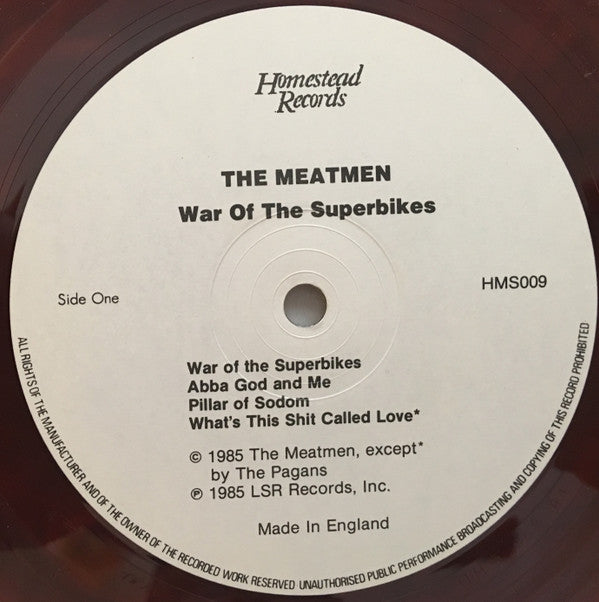 The Meatmen* : War Of The Superbikes (LP, Album, Bro)
