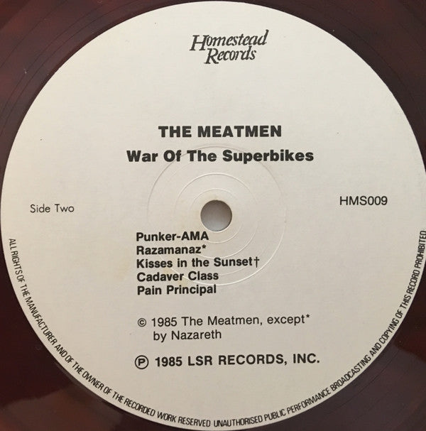 The Meatmen* : War Of The Superbikes (LP, Album, Bro)