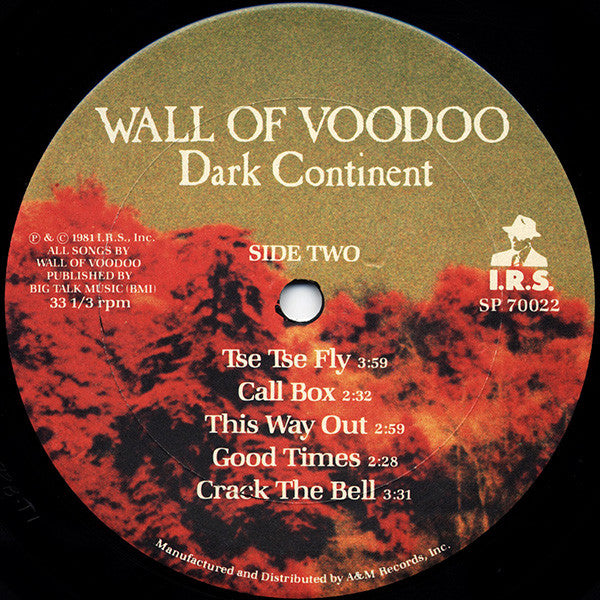 Wall Of Voodoo : Dark Continent (LP, Album, Ter)