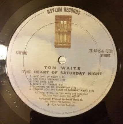 Tom Waits : The Heart Of Saturday Night (LP, Album, CTH)