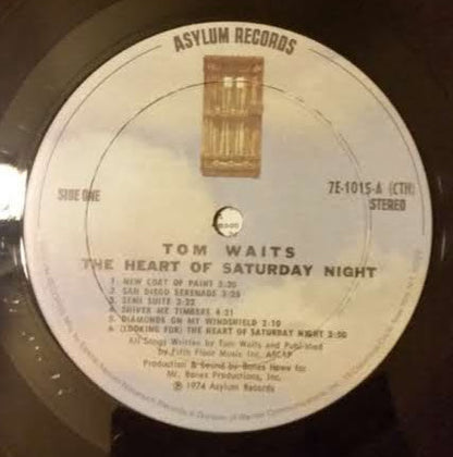 Tom Waits : The Heart Of Saturday Night (LP, Album, CTH)