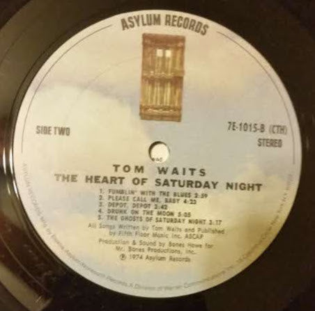 Tom Waits : The Heart Of Saturday Night (LP, Album, CTH)