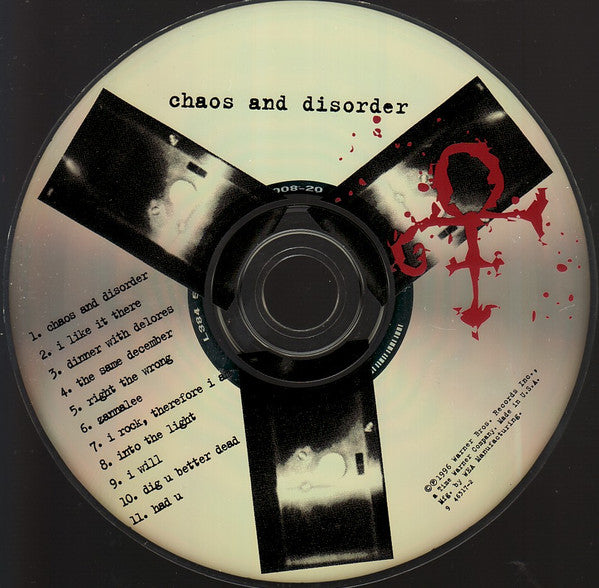 The Artist (Formerly Known As Prince) : Chaos And Disorder (CD, Album)
