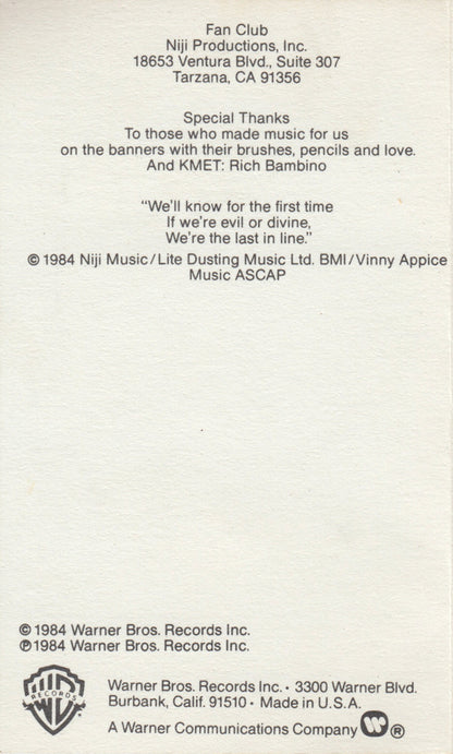 Dio (2) : The Last In Line (Cass, Album, SR,)