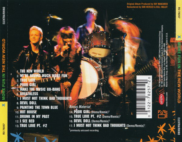 X (5) : More Fun In The New World (CD, Album, RE, RM)