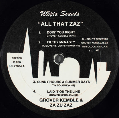 Grover Kemble & Za Zu Zaz : All That Zaz (LP)