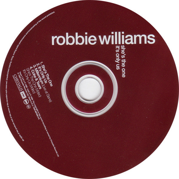 Robbie Williams : She's The One / It's Only Us (CD, Maxi, Enh)