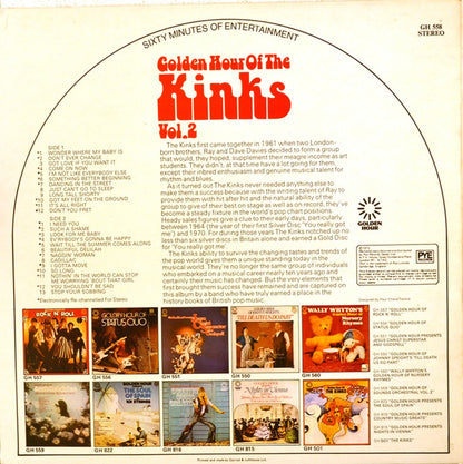 The Kinks : Golden Hour Of The Kinks Vol. 2 (LP, Comp, Emb)