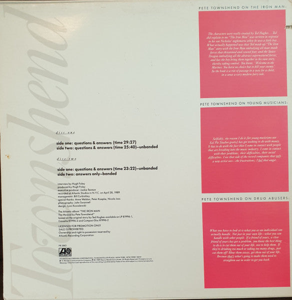 Pete Townshend : An Eye For An I (2xLP, Promo)