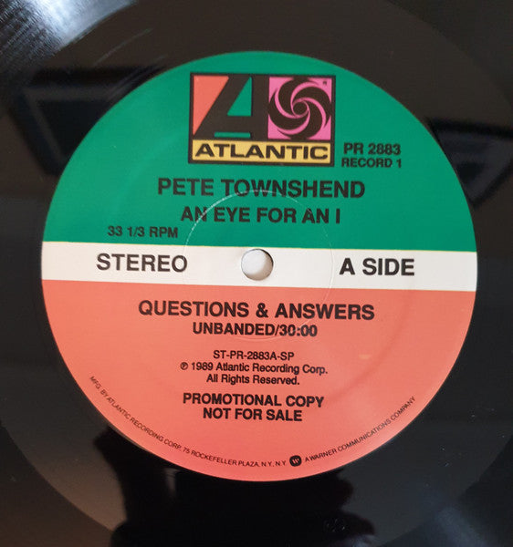 Pete Townshend : An Eye For An I (2xLP, Promo)
