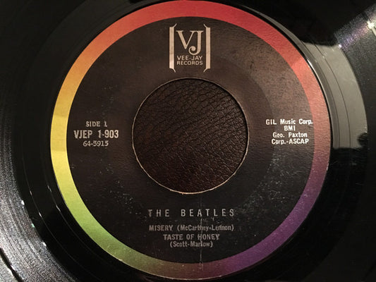 The Beatles : Souvenir Of Their Visit To America (7", EP, Styrene)