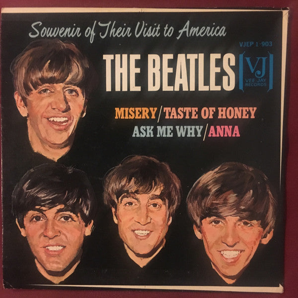 The Beatles : Souvenir Of Their Visit To America (7", EP, Styrene)