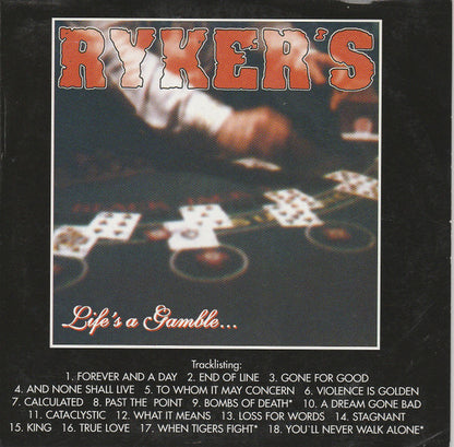 Ryker's : Life's A Gamble... (CD, Album, Promo)