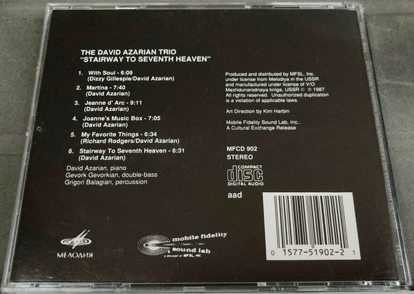 David Azarian Trio : Stairway To Seventh Heaven (CD, Album, RE)