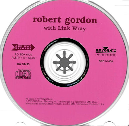 Robert Gordon (2) ,With Link Wray : Robert Gordon With Link Wray (CD, Album, RE)