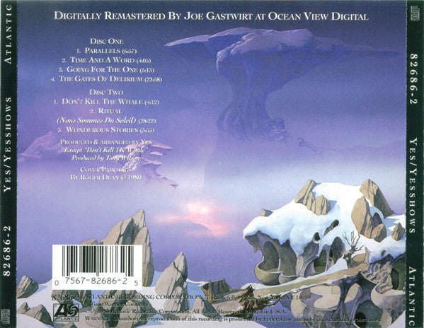 Yes : Yesshows (2xCD, Album, RE, RM, SRC)