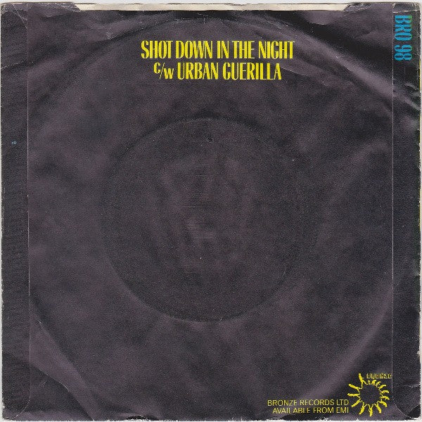 Hawkwind : Live - Shot Down In The Night (7", Single)