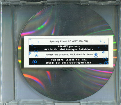 AFX* : AFX In His Third Analogue Bubblebath (CD, Album, RE, RP, Sli)