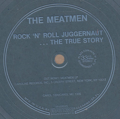 Meatmen : Rock 'N' Roll Juggernaut... The True Story (Flexi, 7", S/Sided, Blu)