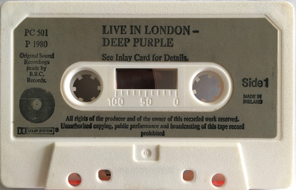 Deep Purple : Live In London (Cass, Album, Whi)