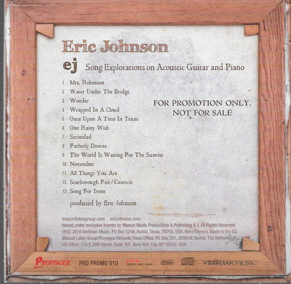 Eric Johnson (2) : EJ (CD, Album, Promo)