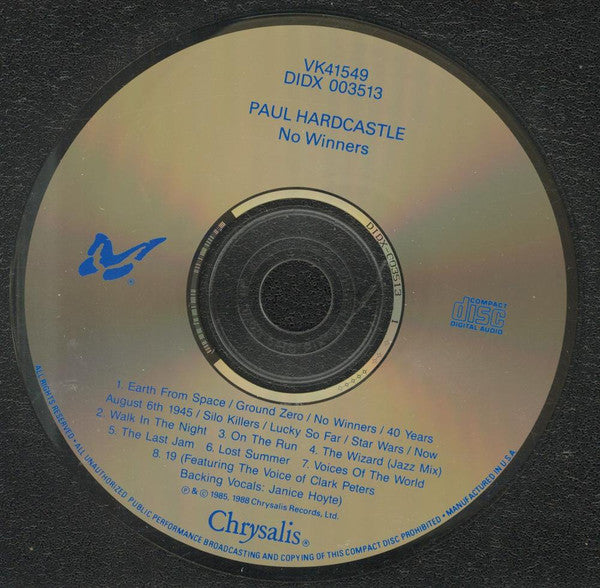 Paul Hardcastle : No Winners (CD, Album, P/Mixed)