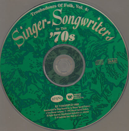 Various : Troubadours Of Folk, Vol.4 - Singer-Songwriters Of The '70s (CD, Comp, RM)