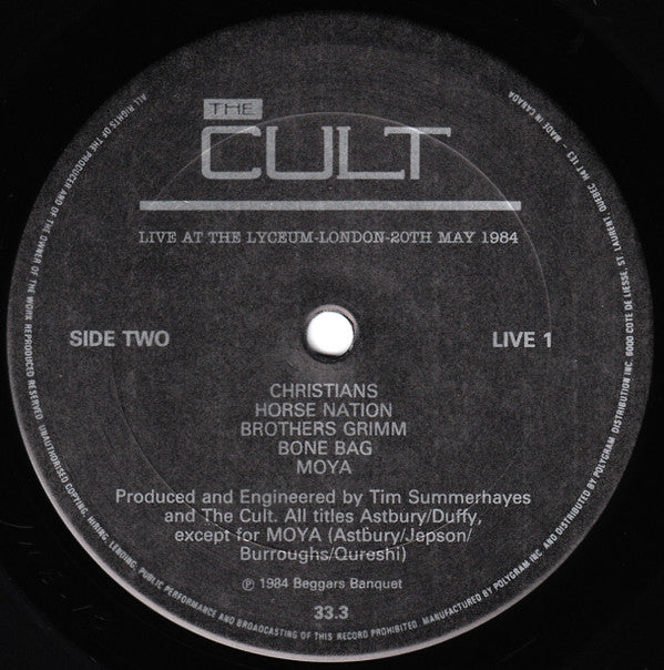 Live At The Lyceum - The Cult