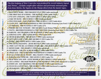Combo Vocal Groups Volume 1 - Various