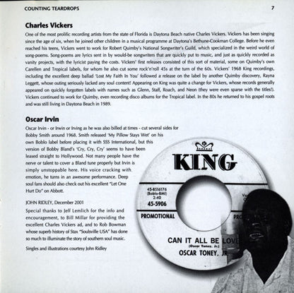 King's Serious Soul Vol. 2: Counting Teardrops - Various