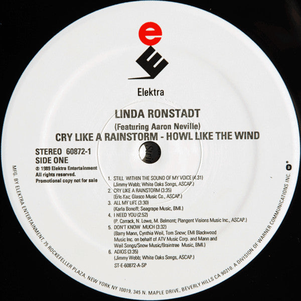 Cry Like A Rainstorm - Linda Ronstadt Featuring Aaron Neville