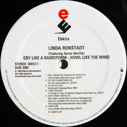 Cry Like A Rainstorm - Linda Ronstadt Featuring Aaron Neville
