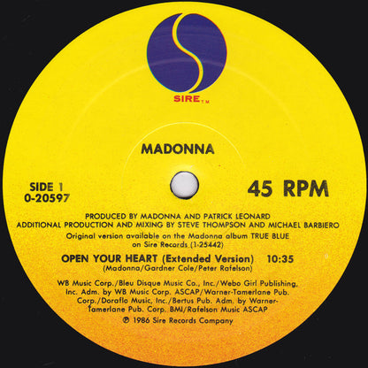 Open Your Heart - Madonna