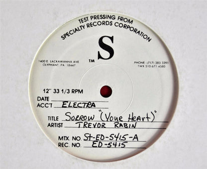 Trevor Rabin ‎– Sorrow (Your Heart)