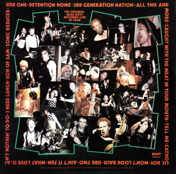 The Dead Boys ‎– Night Of The Living Dead Boys
