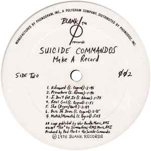 The Suicide Commandos ‎– Make A Record