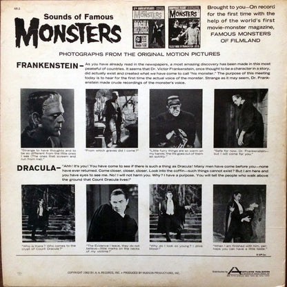 Cherney Berg, Gabriel Dell ‎– Famous Monsters Speak
