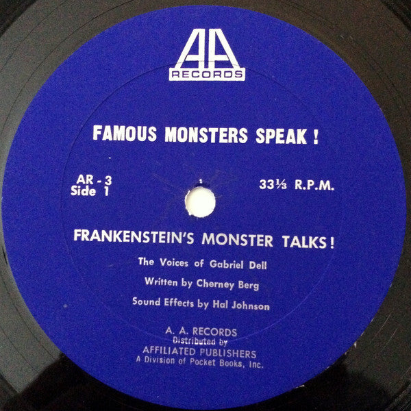 Cherney Berg, Gabriel Dell ‎– Famous Monsters Speak