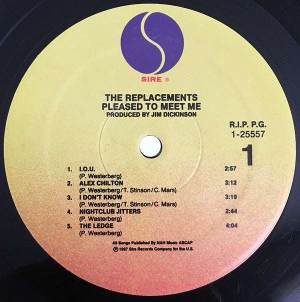 The Replacements ‎– Pleased To Meet Me