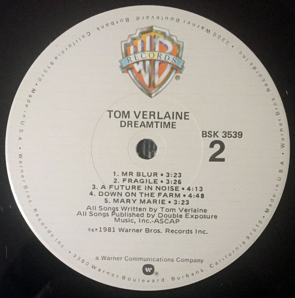 Tom Verlaine ‎– Dreamtime