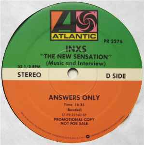 INXS ‎– The New Sensation - Music & Interview
