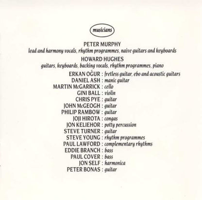Peter Murphy ‎– Should The World Fail To Fall Apart
